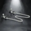 Silver Bite | Nipple Clamps με Αλυσίδα — για εσένα που ξέρεις ότι η λεπτή γραμμή ανάμεσα στον πόνο και την ηδονή είναι εκεί που ζει η αλήθεια