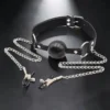Gag & Clamps Set | Σετ Φίμωτρο με Σφιγκτήρες Θηλών — για εσένα που θέλεις να ελέγχεις τα πάντα ταυτόχρονα