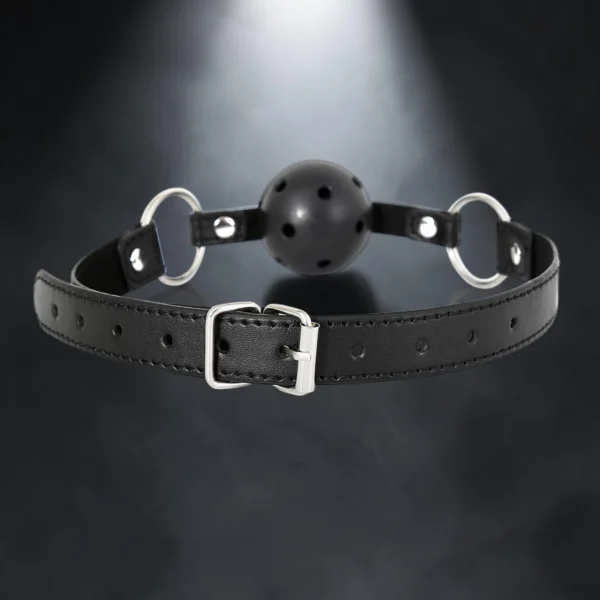 Breathable Gag | Φίμωτρο με Τρυπητή Μπάλα — για εσένα που ξέρεις ότι ακόμα και στη σιωπή... η ανάσα μετράει