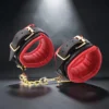 Gold Chain Cuffs | Δερμάτινες Χειροπέδες με Χρυσή Αλυσίδα — για εσένα που ξέρεις ότι η εξουσία είναι όμορφη