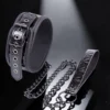 Black Chain | Κολάρο Με Αλυσίδα & Δερμάτινο Λουρί — για εσένα που θέλεις να το νιώσεις αληθινά