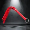 Mini Whip Red | Μικρό Flogger με Μεταλλικό Κρίκο — για εσένα που ξέρεις ότι το κόκκινο δεν είναι απλώς χρώμα