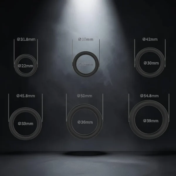 Beginner's Ring Set | Σετ Δαχτυλίδια Πέους Σιλικόνης — για εσένα που ξέρεις ότι κάθε ταξίδι αρχίζει κάπου
