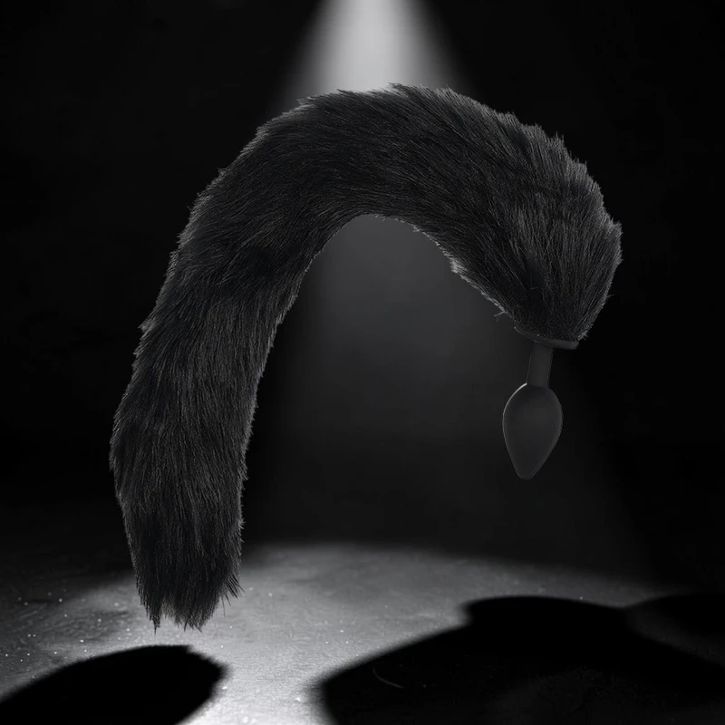 Long Tail Black | Πρωκτική Σφήνα Σιλικόνης με Μακριά Ουρά — για εσένα που θέλεις τον ρόλο σου να φαίνεται