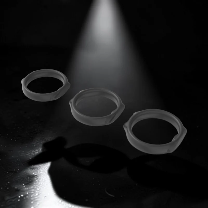 Triple Hold Noir | Σετ 3 Δαχτυλίδια Πέους Σιλικόνης — για εσάς που θέλετε επιλογή
