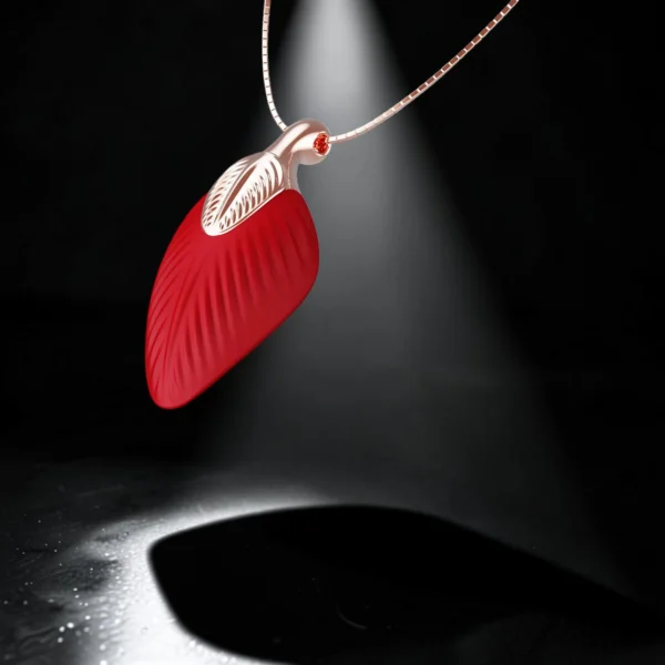 Feather Necklace | Δονητής Σιλικόνης Κολιέ Φτερό — για εσένα που θέλεις διακριτικότητα με στυλ