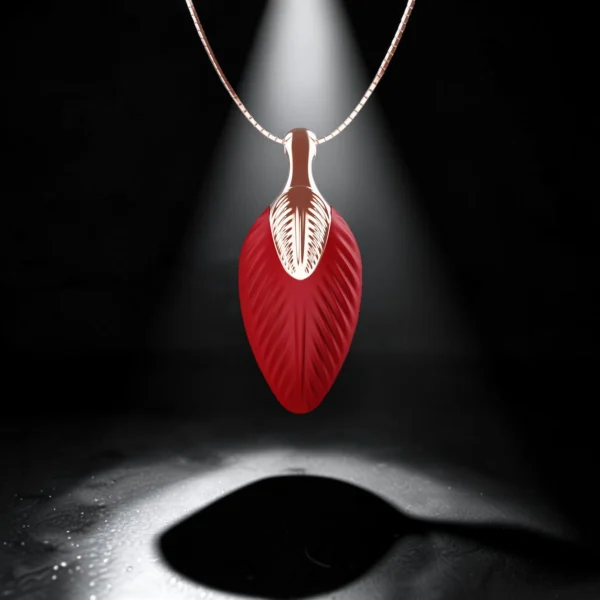 Feather Necklace | Δονητής Σιλικόνης Κολιέ Φτερό — για εσένα που θέλεις διακριτικότητα με στυλ