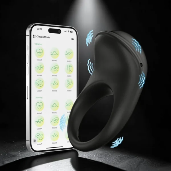 Dolphin App | Δονούμενο Δαχτυλίδι Πέους με Application — για εσένα που θέλεις τον έλεγχο στο κινητό σου